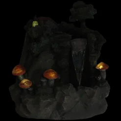 Northlight 24.5" Solar LED Lighted Mushrooms By Waterfall Outdoor Patio Garden Water Fountain -Northlight GUEST 019d6306 fbee 49b4 9eb8 67448ba19a2b