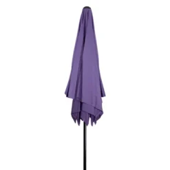 Northlight 8.85ft Outdoor Patio Lotus Umbrella With Hand Crank, Purple -Northlight GUEST 12bca6a5 2689 4f5b 8842 7930dc005ee6