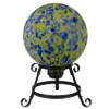 Northlight 10" Yellow And Blue Outdoor Patio Garden Gazing Ball