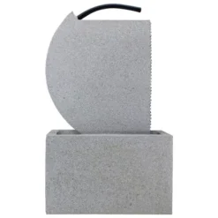 Northlight 20" Gray Modern Style Rainfall Outdoor Water Fountain -Northlight GUEST 1bfd2a5c 51b6 46d1 9fdc eeaf7c0983f8