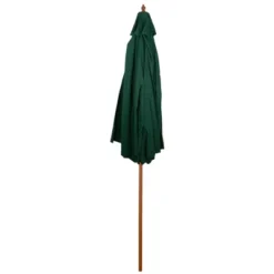 Northlight 8.5ft Outdoor Patio Market Umbrella With Wooden Pole, Green -Northlight GUEST 1e97eaf7 0fcd 43fe b53d 4fb5aff26776