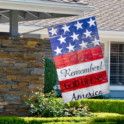 Northlight We Remember! Patriotic American Outdoor House Flag 40" X 28" 2 Northlight We Remember! Patriotic American Outdoor House Flag 40" X 28" - Image 2