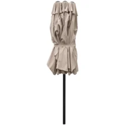 Northlight 15' Outdoor Patio Market Umbrella With Hand Crank, Beige -Northlight GUEST 277766c9 009b 44b2 b5e7 cb66cba78f88