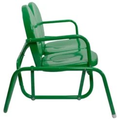 Northlight 2-Person Outdoor Retro Tulip Metal Patio Double Glider Chair, Green 6 Northlight 2-Person Outdoor Retro Tulip Metal Patio Double Glider Chair, Green -Northlight GUEST 2a55da8d 8b7c 4043 af99 b7a93e999f17