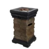 Northlight 18.75" Classic Stone Outdoor Table Top Gas Fire Pit