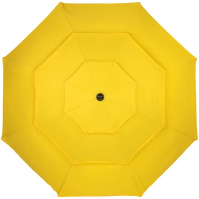 Northlight 9.75ft Outdoor Patio Market Umbrella With Hand Crank And Tilt, Yellow 1 Northlight 9.75ft Outdoor Patio Market Umbrella With Hand Crank And Tilt, Yellow