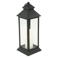 Northlight 15" LED Battery Operated Black Lantern With Flameless Candle 7 Northlight 15" LED Battery Operated Black Lantern With Flameless Candle -Northlight GUEST 42a78e5d 017c 4832 a806 8b42d9e1851e