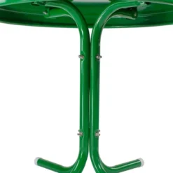 Northlight 22" Outdoor Retro Round Tulip Metal Side Table, Green -Northlight GUEST 4d3e1dd1 9e8b 4b3a 8e2c 988847ece2ff