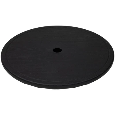 Northlight 19.75" Black Outdoor Umbrella Table Tray 3 Northlight 19.75" Black Outdoor Umbrella Table Tray - Image 3