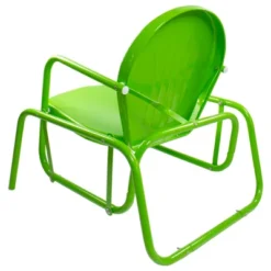 Northlight Outdoor Retro Metal Tulip Glider Patio Chair, Lime Green -Northlight GUEST 4f1cda6b 8dec 40b3 94be 0dd915e1e7e4
