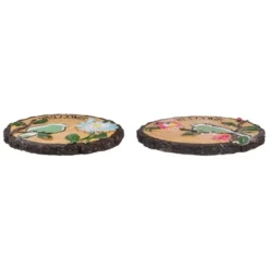 Northlight Set Of 2 Welcome Birds Outdoor Floral Garden Stones 11" -Northlight GUEST 53b3ae28 d1f0 46fb a038 3da8aeb4c6c4