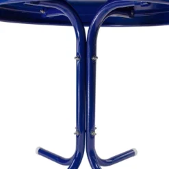 Northlight 22" Outdoor Retro Tulip Side Table, Blue -Northlight GUEST 6ca1cf83 d5cb 4eae b66b 40080a3c2366
