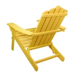 Northlight 36" Yellow Classic Folding Wooden Adirondack Chair -Northlight GUEST 735af0b1 cb7f 4ec7 abec 68d98ab0b159