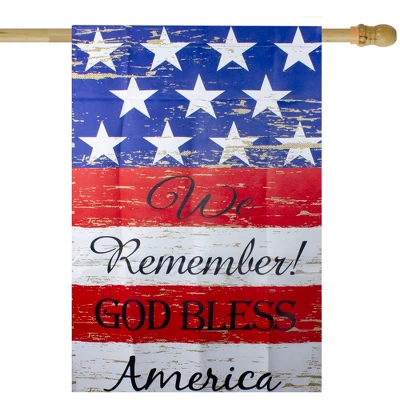 Northlight We Remember! Patriotic American Outdoor House Flag 40" X 28" 1 Northlight We Remember! Patriotic American Outdoor House Flag 40" X 28"