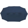 Northlight 15' Outdoor Patio Market Umbrella With Hand Crank, Navy Blue
