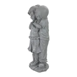 Northlight 19.5" Gray Boy Hugging Girl Outdoor Garden Statue -Northlight GUEST 96c62957 5a2d 48ec 908f c58ddab5d66f