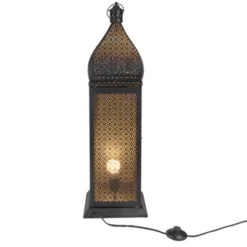 Northlight 30.5" Black And Gold Moroccan Style Lantern Floor Lamp -Northlight GUEST 9d068623 439d 4d19 bd9c 1694753ac8e7