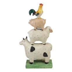 Northlight 11.5" Stacked Polyresin Farm Animals Outdoor Garden Statue -Northlight GUEST a23d576f 05f1 49a2 8d55 5266d02acd3e