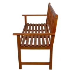 Northlight 48" Light Brown Acacia Wood Outdoor Patio Bench -Northlight GUEST a698d819 409e 4515 b547 6862165858cc