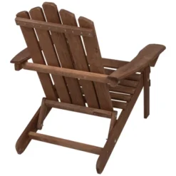 Northlight 36" Brown Classic Folding Wooden Adirondack Chair -Northlight GUEST a860ac28 47a6 41bb b59d 967079f2e3e8