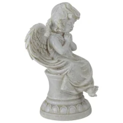 Northlight 9" Ivory Praying Angel On Pedestal Outdoor Garden Statue -Northlight GUEST a948a580 3d09 4b74 a188 fb7f5e0fcf42