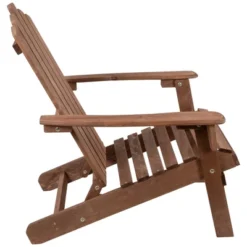 Northlight 36" Brown Classic Folding Wooden Adirondack Chair -Northlight GUEST b7b3a7ba 5358 4a84 bf27 138f3ecd0fcf