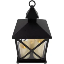 Northlight 12.5" Black Candle Lantern With 3 Flameless LED Candles 8 Northlight 12.5" Black Candle Lantern With 3 Flameless LED Candles -Northlight GUEST bbb9c1b8 c77f 4408 b9d7 f4d314471afd