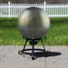Northlight 10" Mercury Glass Metallic Mirrored Outdoor Garden Gazing Ball