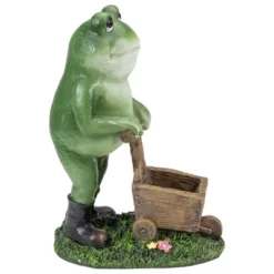 Northlight 11.5" Green Frog Pushing Wheelbarrow Outdoor Garden Statue -Northlight GUEST c8a12a66 f036 4bb4 b9aa 7288da4ce01b