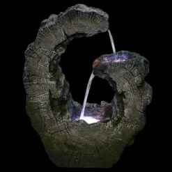 Northlight 26" Lighted Tree Trunk Waterfall Outdoor Garden Water Fountain 3 Northlight 26" Lighted Tree Trunk Waterfall Outdoor Garden Water Fountain -Northlight GUEST c9c6c57f 3af6 4daa ba62 d9fcacb6d8a0