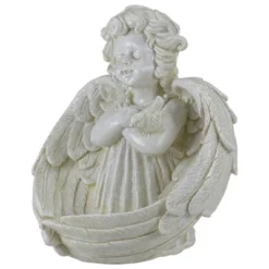 Northlight 9" Cherub Angel Wings Bird Feeder Outdoor Garden Statue -Northlight GUEST d1759b12 98f2 4ede b892 8269cefbeadd