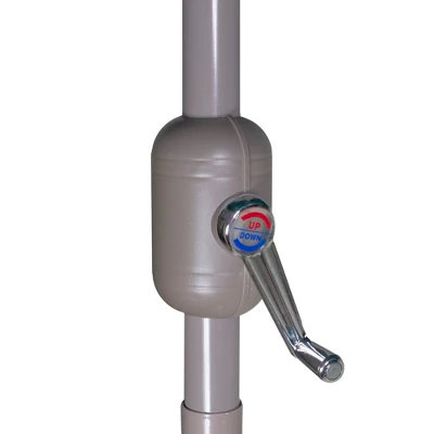 Northlight 9ft Outdoor Patio Market Umbrella With Hand Crank And Tilt, Sage Green 7 Northlight 9ft Outdoor Patio Market Umbrella With Hand Crank And Tilt, Sage Green - Image 7