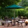 Northlight 6.5' Octagon Outdoor Patio Market Umbrella With Hand Crank - Hunter Green