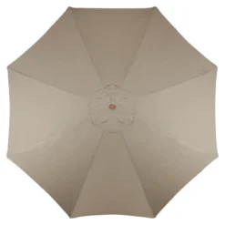 Northlight 9' Outdoor Patio Market Umbrella - Beige/Cherry Wood -Northlight GUEST dc2829f2 59a1 4423 8d85 42d6d3bdbb17