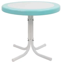 Northlight 22" Outdoor Retro Tulip Side Table, Blue And White 5 Northlight 22" Outdoor Retro Tulip Side Table, Blue And White -Northlight GUEST dfe1c2da ab7d 45a0 a51a 3aa72e5d3e88
