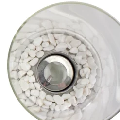 Northlight 10.5" Bio Ethanol Round Portable Tabletop Fireplace With Silver Base -Northlight GUEST e12233d6 1327 492a a15e a242d878f560