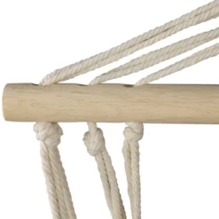 Northlight 21" X 34" Striped Hammock Chair With Padding And Wooden Bar - Red/Yellow -Northlight GUEST e3f078b7 b740 4b71 9549 ee7f915722e4