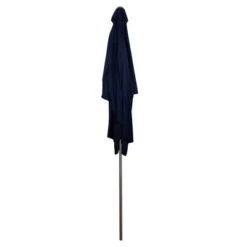 Northlight 10' X 6.5' Outdoor Patio Market Umbrella With Hand Crank - Blue -Northlight GUEST ea7e806d 5543 471f 9f29 e5add977694e