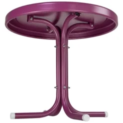 Northlight 22" Outdoor Retro Tulip Side Table, Purple -Northlight GUEST f16c12cf ebfc 4891 b1ea fe66fb94ebda