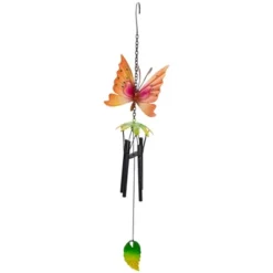 Northlight 19" Orange Metal Butterfly Outdoor Garden Windchime -Northlight GUEST f2413eb0 0be9 48eb a522 f8bc7b8eec91