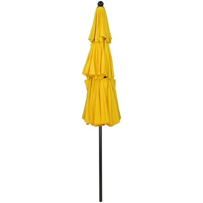 Northlight 9.75ft Outdoor Patio Market Umbrella With Hand Crank And Tilt, Yellow 3 Northlight 9.75ft Outdoor Patio Market Umbrella With Hand Crank And Tilt, Yellow - Image 3